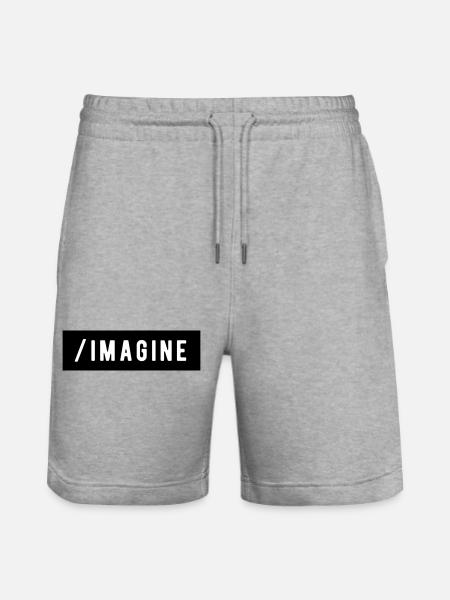 _Imagine - Stanley/Stella Trainer Unisex Organic Jogging Shorts - heather grey