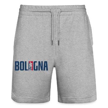 Nettuno Bologna - Stanley/Stella Trainer Unisex Organic Jogging Shorts - heather grey - Front - Nik (191cm) & Marisol (170cm)