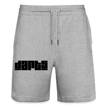 Dart,Darts - Stanley/Stella Unisex Bio Joggingshorts Trainer  - Grau meliert - Vorne - Nik (191cm) & Marisol (170cm)