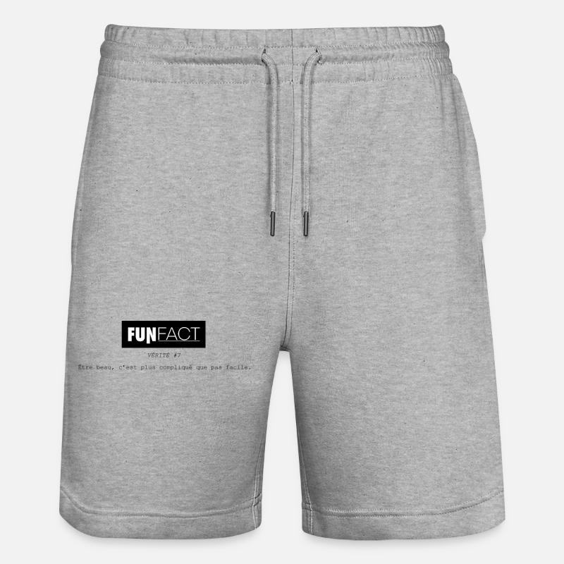Funfact_7 - Short de jogging bio TRAINER Stanley/Stella unisexe - gris chiné