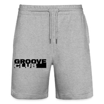 Groove Club - Stanley/Stella Unisex Bio Joggingshorts Trainer  - Grau meliert - Vorne - Nik (191cm) & Marisol (170cm)