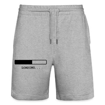Loading ... - Stanley/Stella Trainer Unisex Organic Jogging Shorts - heather grey - Front - Nik (191cm) & Marisol (170cm)