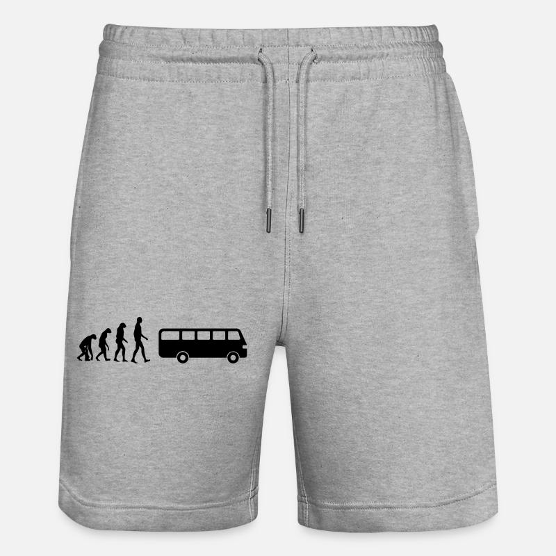 Bus / Conducteur / Travail / Métier / Job - Short de jogging bio TRAINER Stanley/Stella unisexe - gris chiné