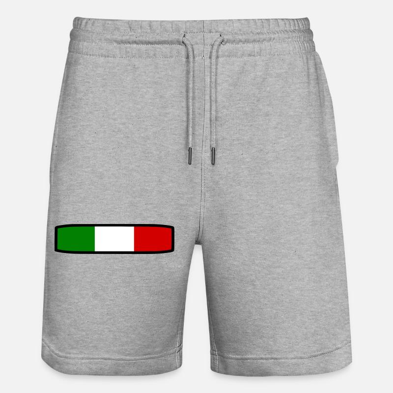Drapeau Italie - Short de jogging bio TRAINER Stanley/Stella unisexe - gris chiné
