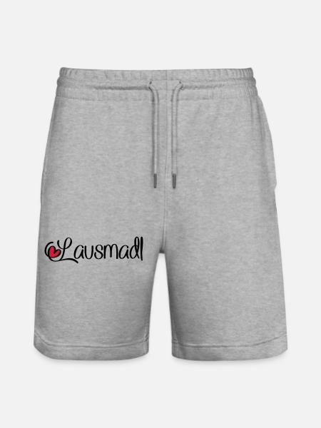 Lausmadl - Stanley/Stella Unisex Bio Joggingshorts Trainer  - Grau meliert