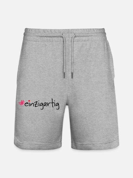 #einzigartig - Stanley/Stella Unisex Bio Joggingshorts Trainer - Grau meliert