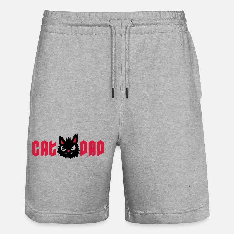 Chat sauvage Chat Papa - Short de jogging bio TRAINER Stanley/Stella unisexe - gris chiné