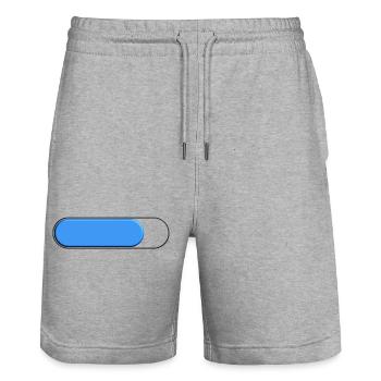 Spur Petite bleu (Beladung) - Stanley/Stella Unisex Bio Joggingshorts Trainer  - Grau meliert - Vorne - Nik (191cm) & Marisol (170cm)