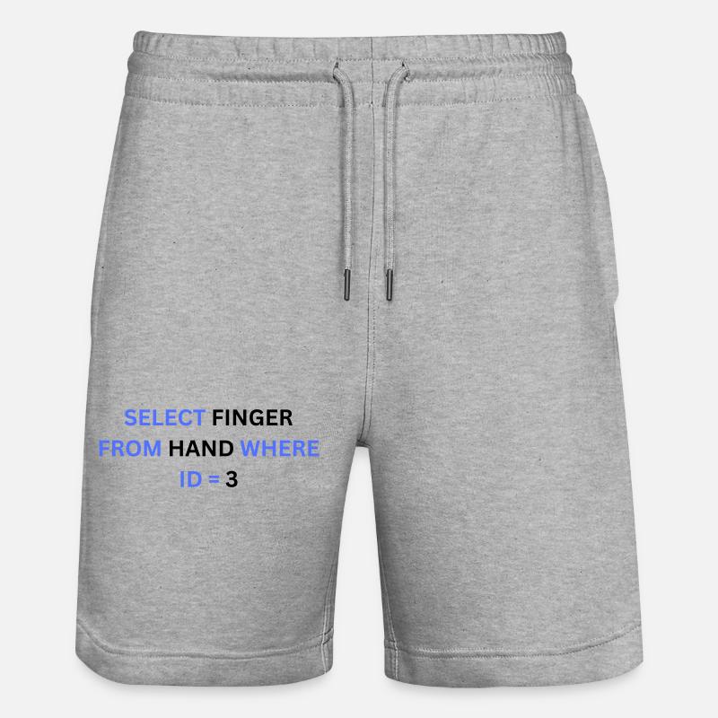 Select - Stanley/Stella Unisex Bio Joggingshorts Trainer  - Grau meliert