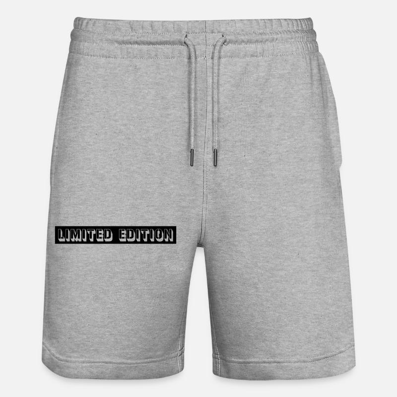 limited edition - Stanley/Stella Trainer Unisex Organic Jogging Shorts - heather grey