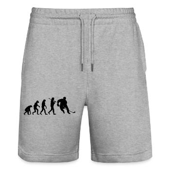 Hockey - Stanley/Stella Unisex Bio Joggingshorts Trainer  - Grau meliert - Vorne - Nik (191cm) & Marisol (170cm)