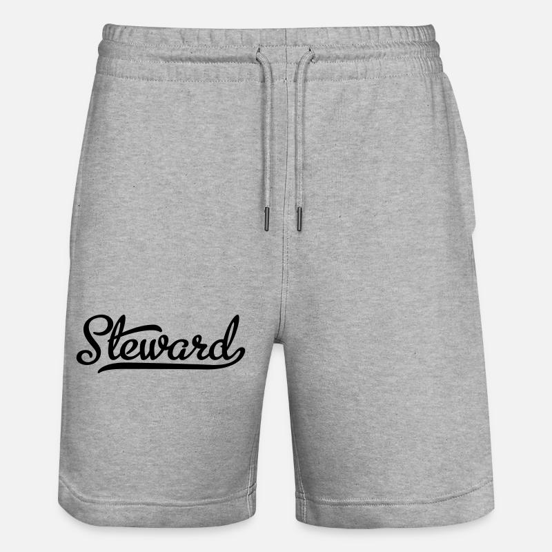 Steward - Short de jogging bio TRAINER Stanley/Stella unisexe - gris chiné