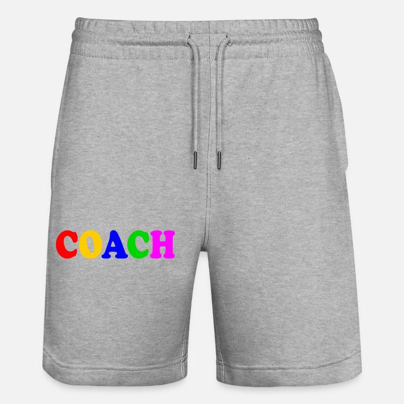 Coach - Short de jogging bio TRAINER Stanley/Stella unisexe - gris chiné
