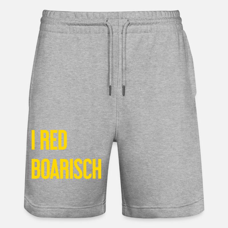 I boarisch rouge - Short de jogging bio TRAINER Stanley/Stella unisexe - gris chiné