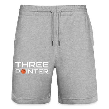 Basketball - Stanley/Stella Unisex Bio Joggingshorts Trainer  - Grau meliert - Vorne - Nik (191cm) & Marisol (170cm)