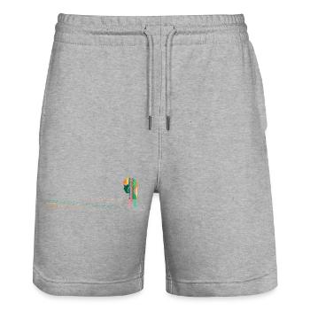 Autistic spectrum. - Stanley/Stella Trainer Unisex Organic Jogging Shorts - heather grey - Front - Nik (191cm) & Marisol (170cm)