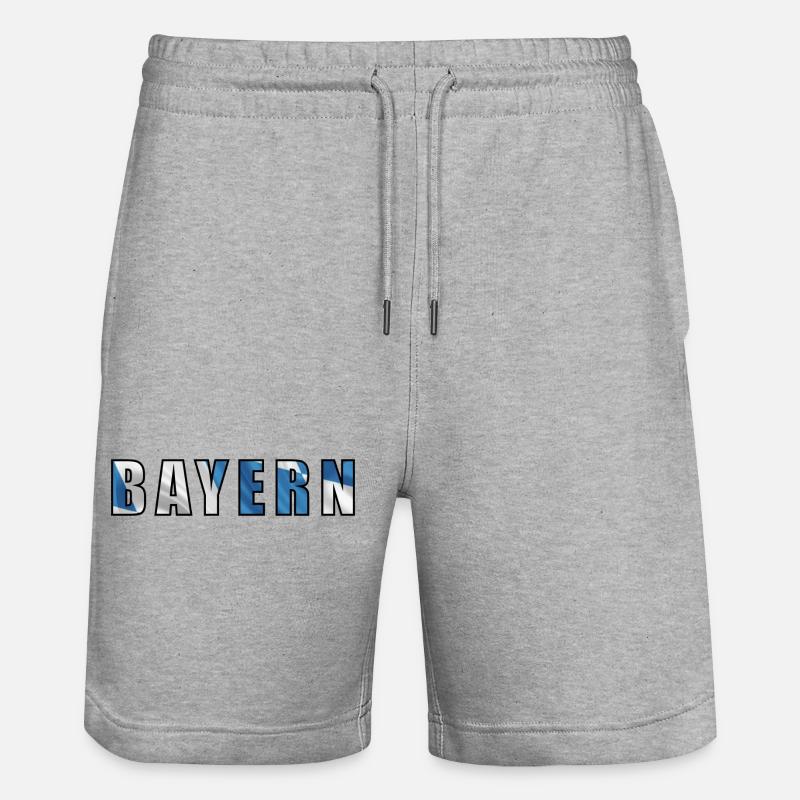 Bavière _ 01 - Short de jogging bio TRAINER Stanley/Stella unisexe - gris chiné