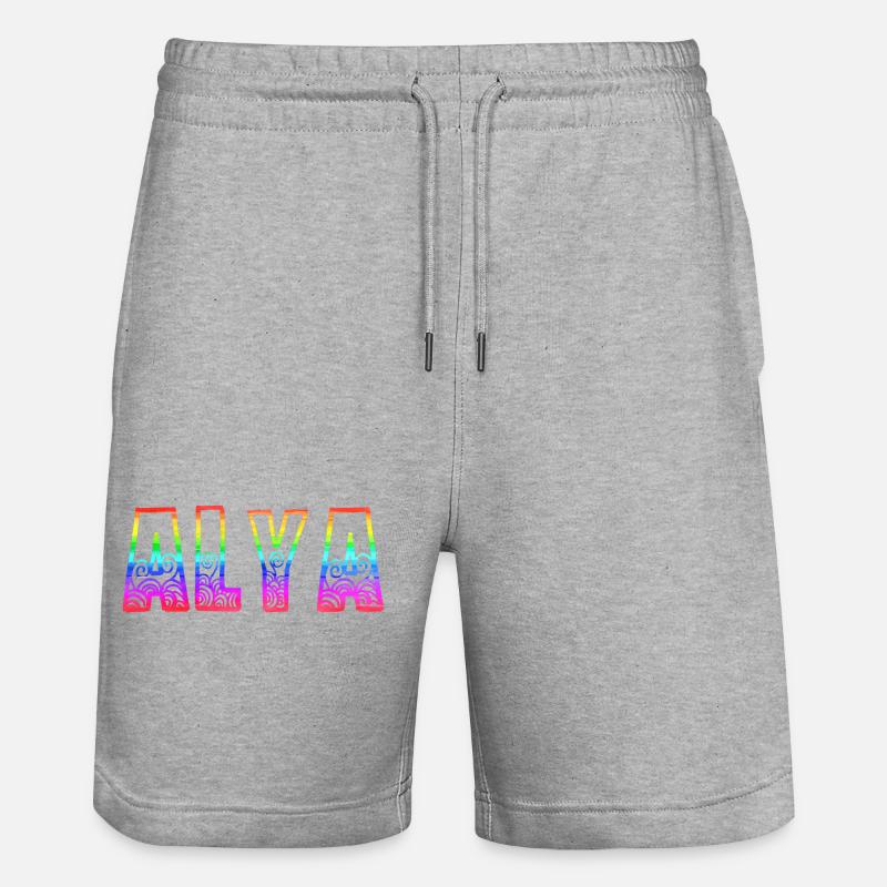 Alya RS Arc-en-ciel - Short de jogging bio TRAINER Stanley/Stella unisexe - gris chiné