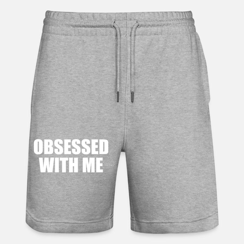 obsessed with me - Short de jogging bio TRAINER Stanley/Stella unisexe - gris chiné