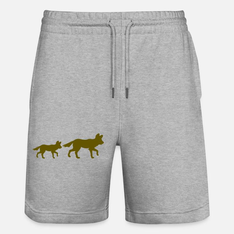 Renard 2 - Short de jogging bio TRAINER Stanley/Stella unisexe - gris chiné