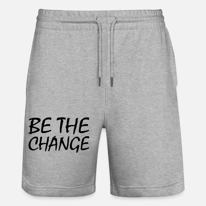 Be the change - Short de jogging bio TRAINER Stanley/Stella unisexe - gris chiné