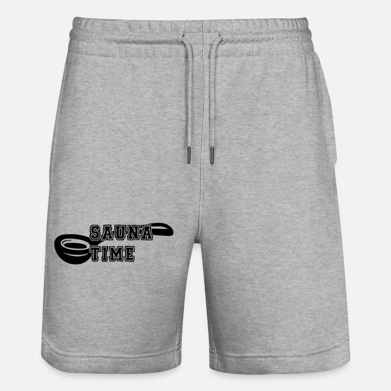 Sauna Spa bien-être - Short de jogging bio TRAINER Stanley/Stella unisexe - gris chiné