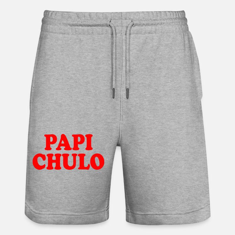 Papi chulo - Stanley/Stella Unisex Bio Joggingshorts Trainer  - Grau meliert
