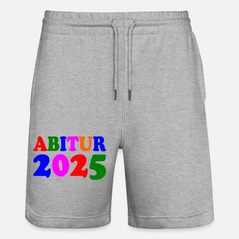 Abitur 2025 - Short de jogging bio TRAINER Stanley/Stella unisexe - gris chiné