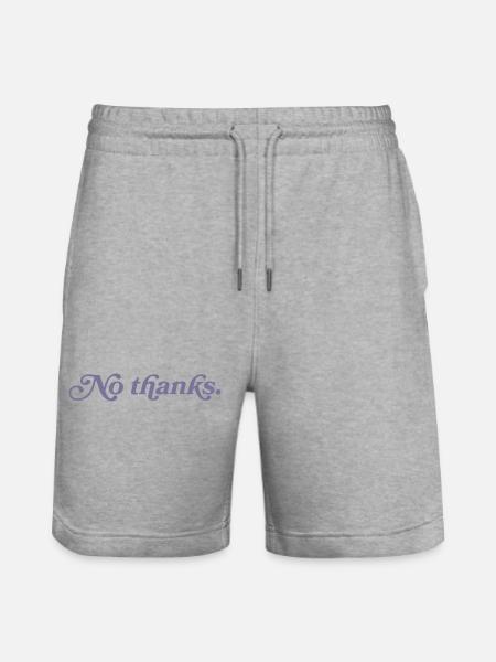 No thank you. - Stanley/Stella Trainer Unisex Organic Jogging Shorts - heather grey