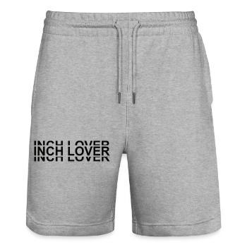 InchLover - Stanley/Stella Unisex Bio Joggingshorts Trainer  - Grau meliert - Vorne - Nik (191cm) & Marisol (170cm)