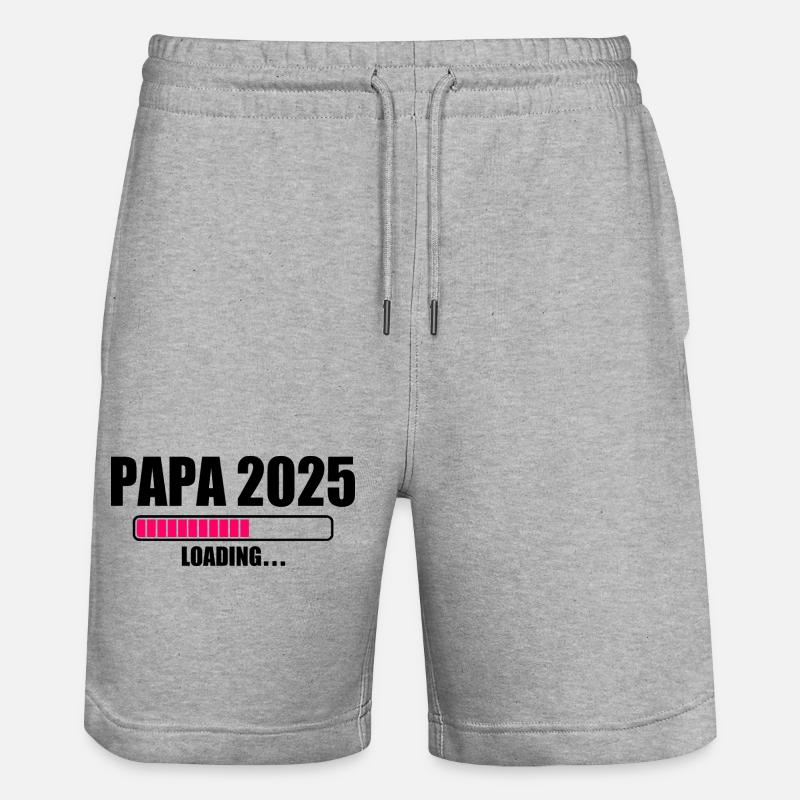 Papa 2025 - Short de jogging bio TRAINER Stanley/Stella unisexe - gris chiné