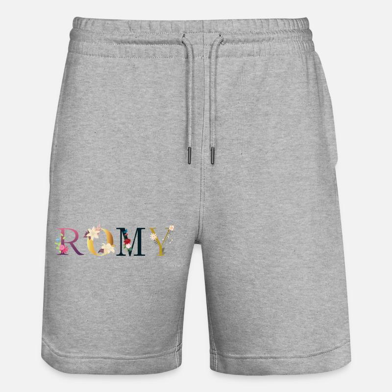 Romy - Stanley/Stella Unisex Bio Joggingshorts Trainer  - Grau meliert