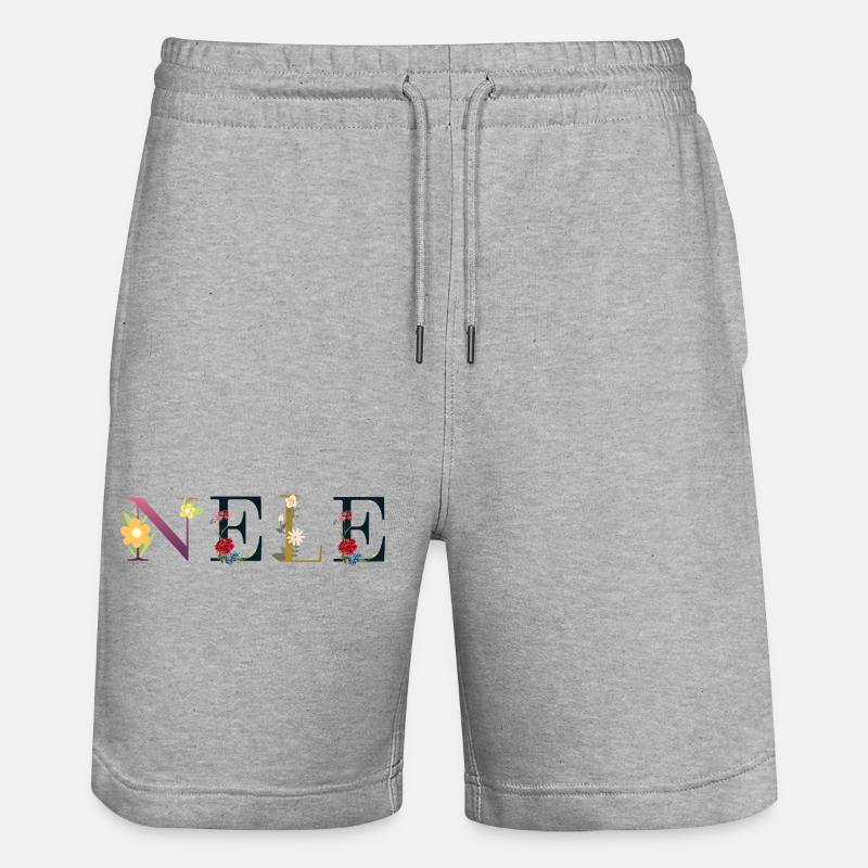 Nele - Stanley/Stella Unisex Bio Joggingshorts Trainer  - Grau meliert