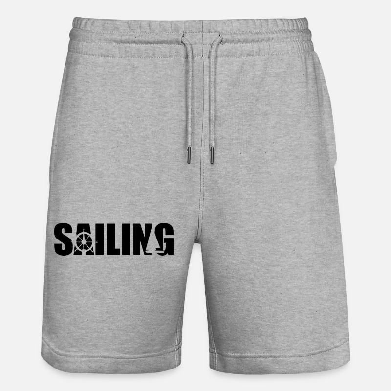 Volant pour les marins - Short de jogging bio TRAINER Stanley/Stella unisexe - gris chiné