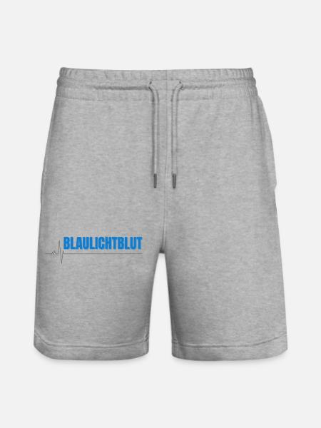 Blaulichtblut – Stolz, Teamgeist und Leidenschaft - Stanley/Stella Unisex Bio Joggingshorts Trainer - Grau meliert