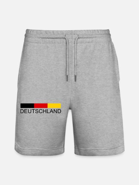 Deutschland  - Stanley/Stella Unisex Bio Joggingshorts Trainer  - Grau meliert