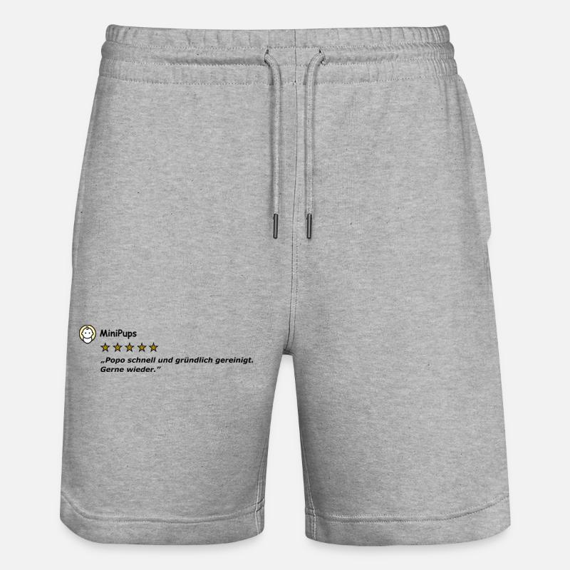 MiniPups - Short de jogging bio TRAINER Stanley/Stella unisexe - gris chiné