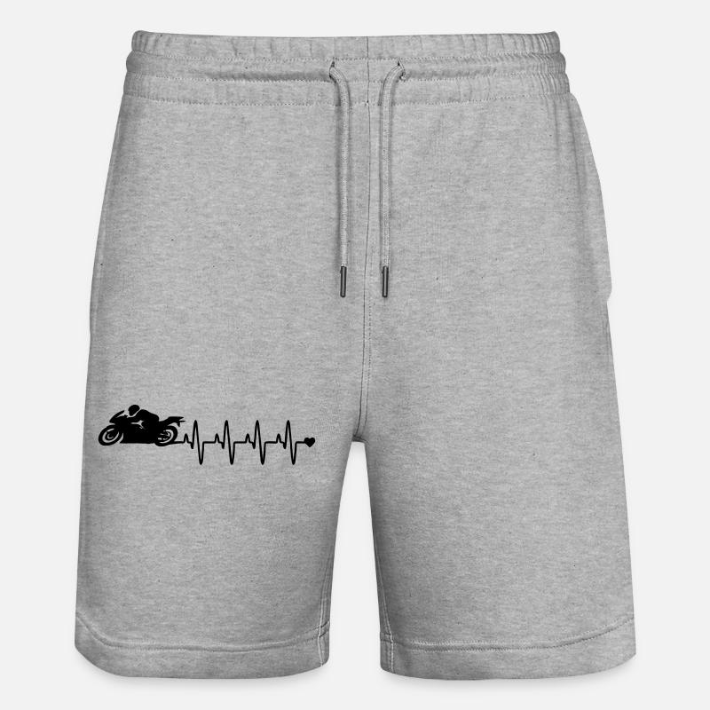 motocyclette - Short de jogging bio TRAINER Stanley/Stella unisexe - gris chiné