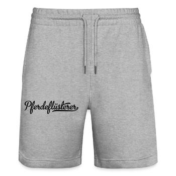 Pferdeflüsterer - Stanley/Stella Unisex Bio Joggingshorts Trainer  - Grau meliert - Vorne - Nik (191cm) & Marisol (170cm)