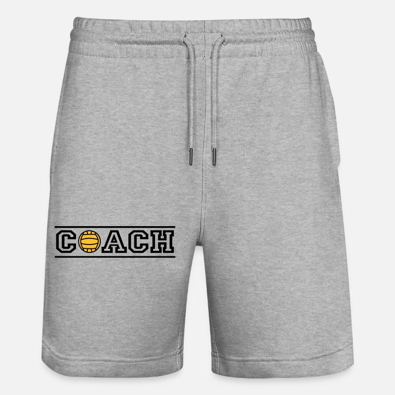 coach - Stanley/Stella Trainer Unisex Organic Jogging Shorts - heather grey