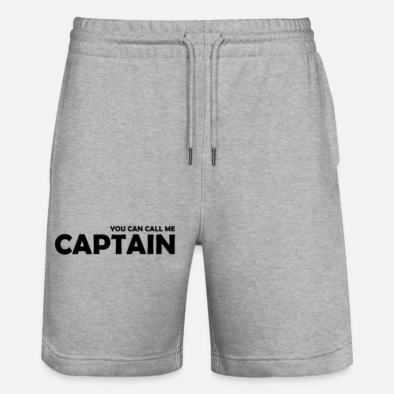 you can call me captain - Short de jogging bio TRAINER Stanley/Stella unisexe - gris chiné