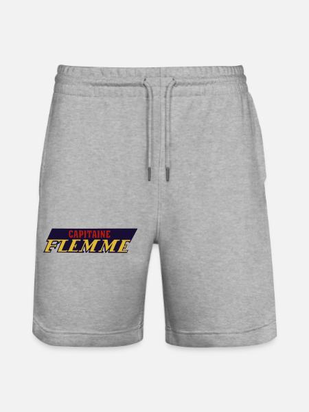 Lazy captain - Stanley/Stella Trainer Unisex Organic Jogging Shorts - heather grey