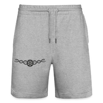 Football coach Football Footballer Football player - Stanley/Stella Trainer Unisex Organic Jogging Shorts - heather grey - Front - Nik (191cm) & Marisol (170cm)