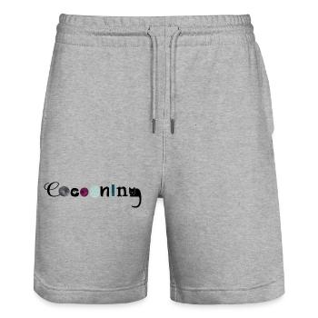 Verzärtelnd - Stanley/Stella Unisex Bio Joggingshorts Trainer  - Grau meliert - Vorne - Nik (191cm) & Marisol (170cm)