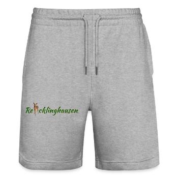Re cklinghausen mit Reh - Stanley/Stella Unisex Bio Joggingshorts Trainer  - Grau meliert - Vorne - Nik (191cm) & Marisol (170cm)