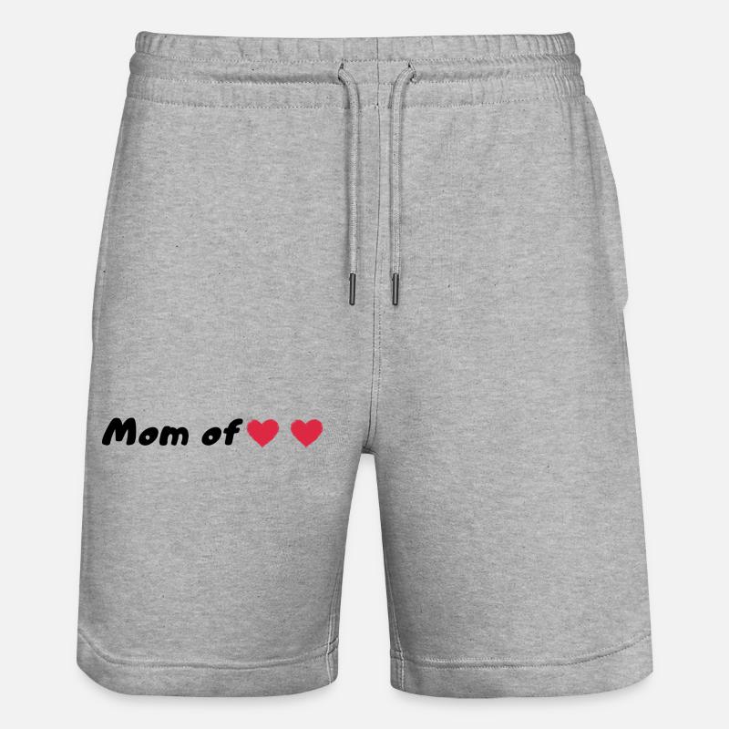 Mère de deux enfants - Short de jogging bio TRAINER Stanley/Stella unisexe - gris chiné