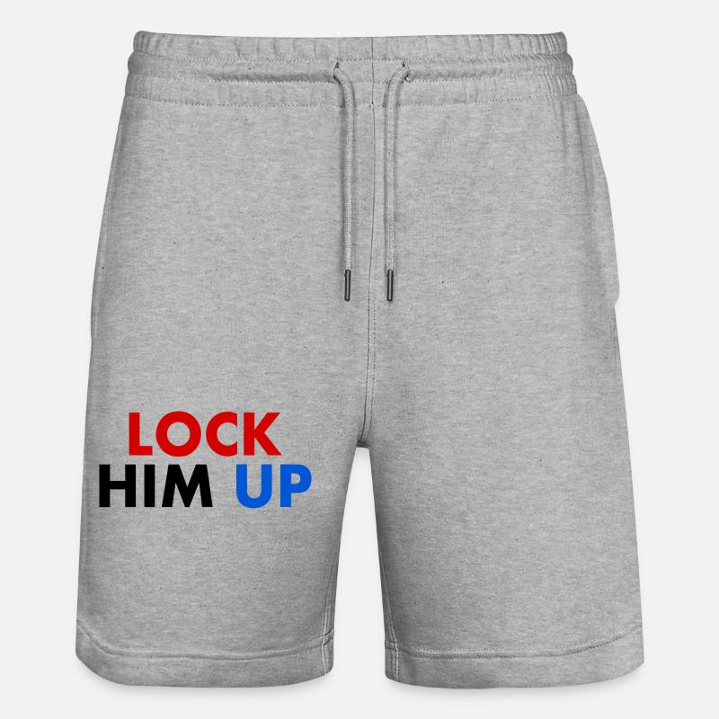Lock him up - Stanley/Stella Unisex Bio Joggingshorts Trainer  - Grau meliert