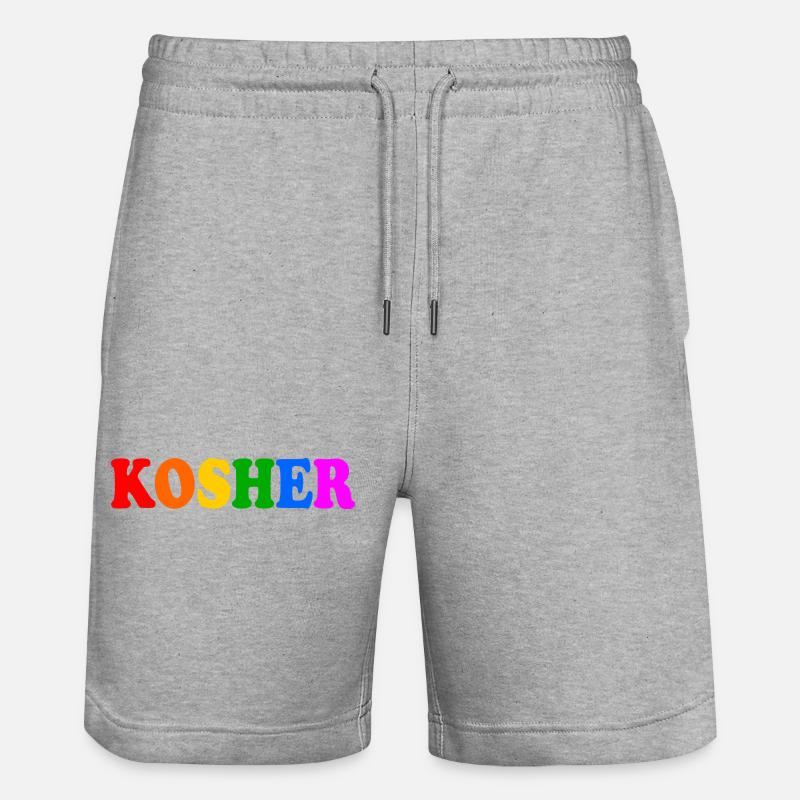 Kosher - Short de jogging bio TRAINER Stanley/Stella unisexe - gris chiné