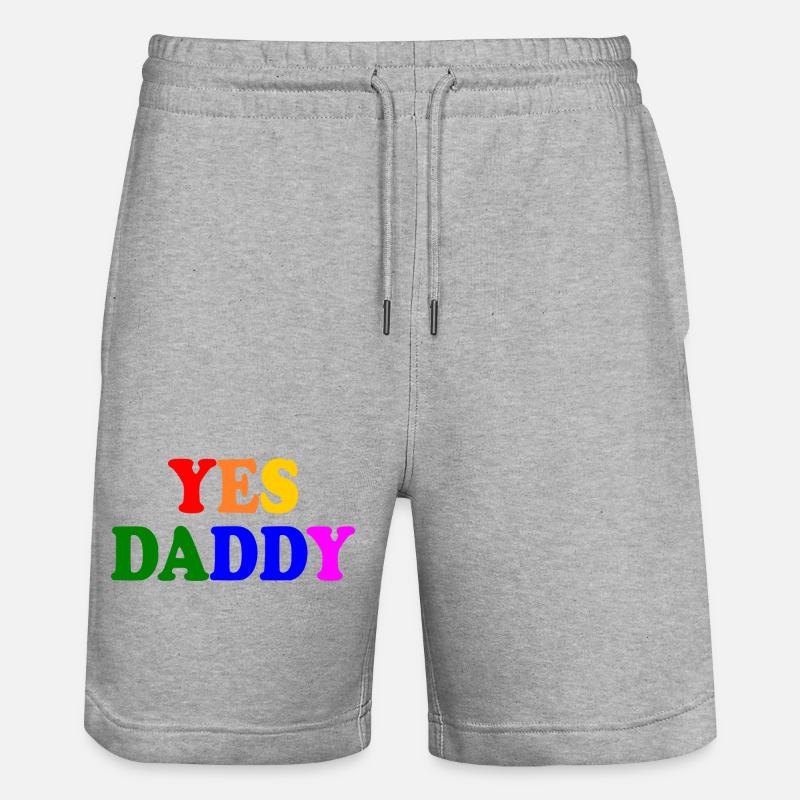 Yes daddy - Short de jogging bio TRAINER Stanley/Stella unisexe - gris chiné