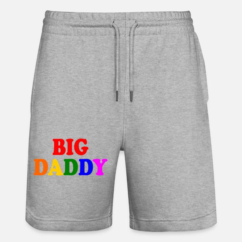 Big daddy - Stanley/Stella Unisex Bio Joggingshorts Trainer  - Grau meliert